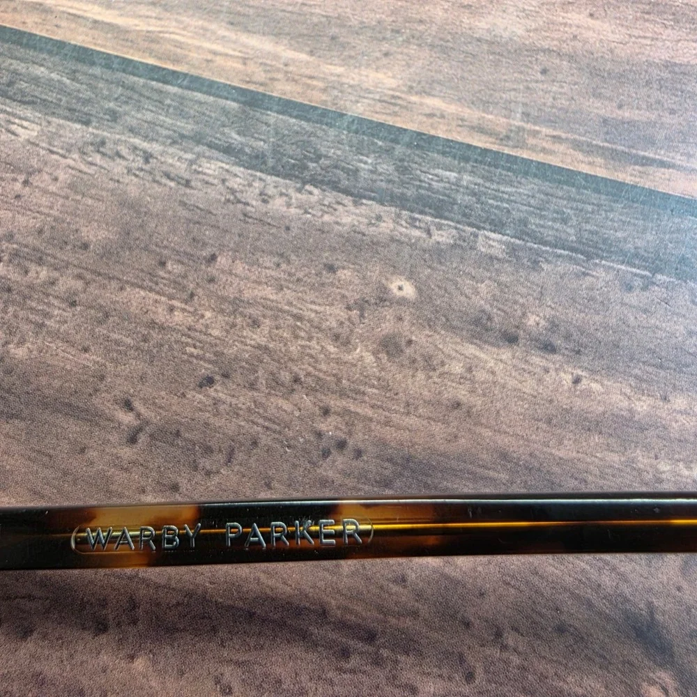Warby Parker Downing M 344 Eyeglasses Tortoise Blue Gradient 48-21-140 Round